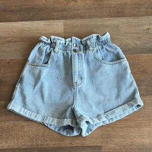 Amazon Light Blue High Waist Women's Shorts